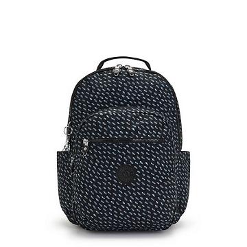 Kipling Seoul Large Printed 15" Backpack Laptop Bags Ultimate Dots | AU 1661QM